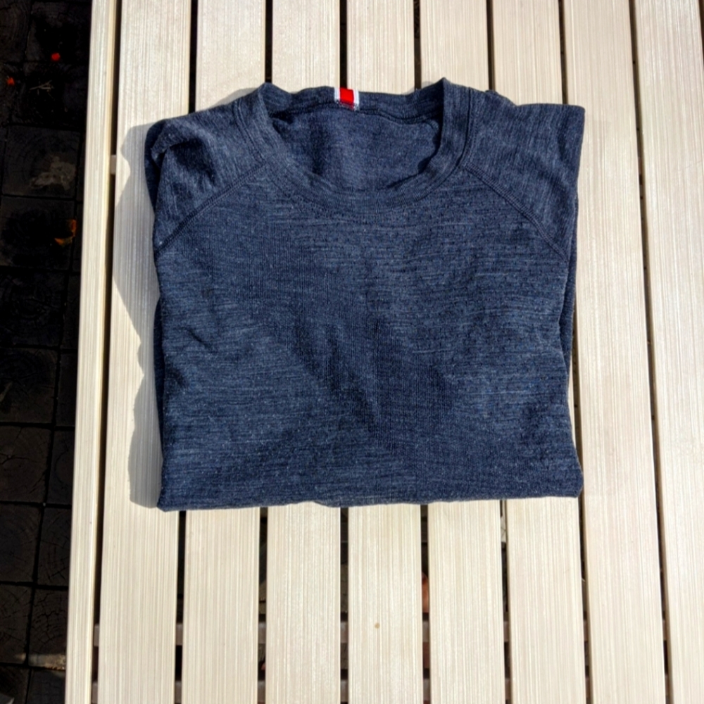 Tracksmith Brighton Base Layer, Small, Navy Blue